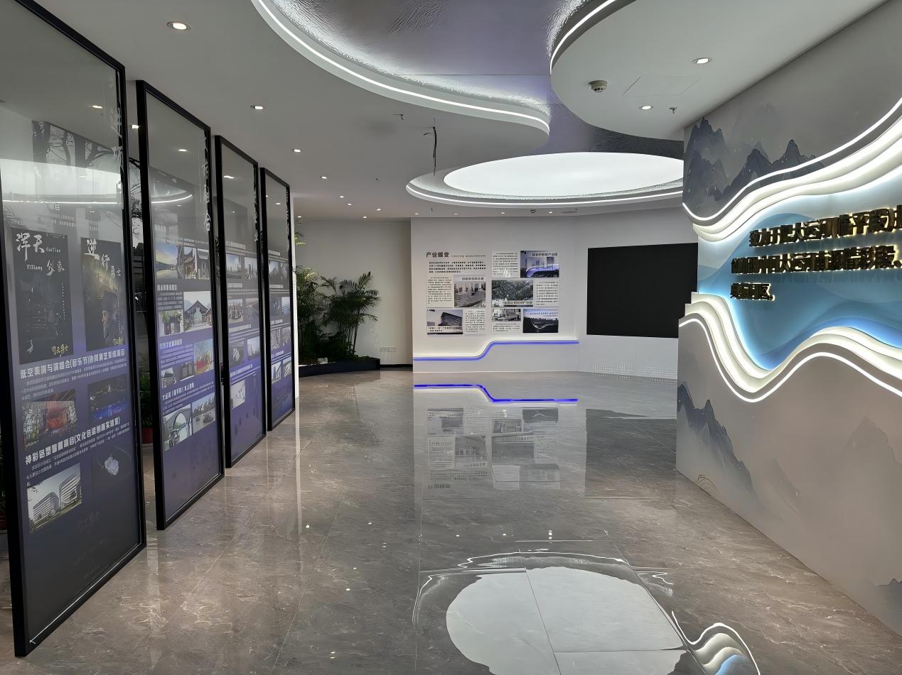 临平区大运河文化展陈馆利用篇展区与数字大屏